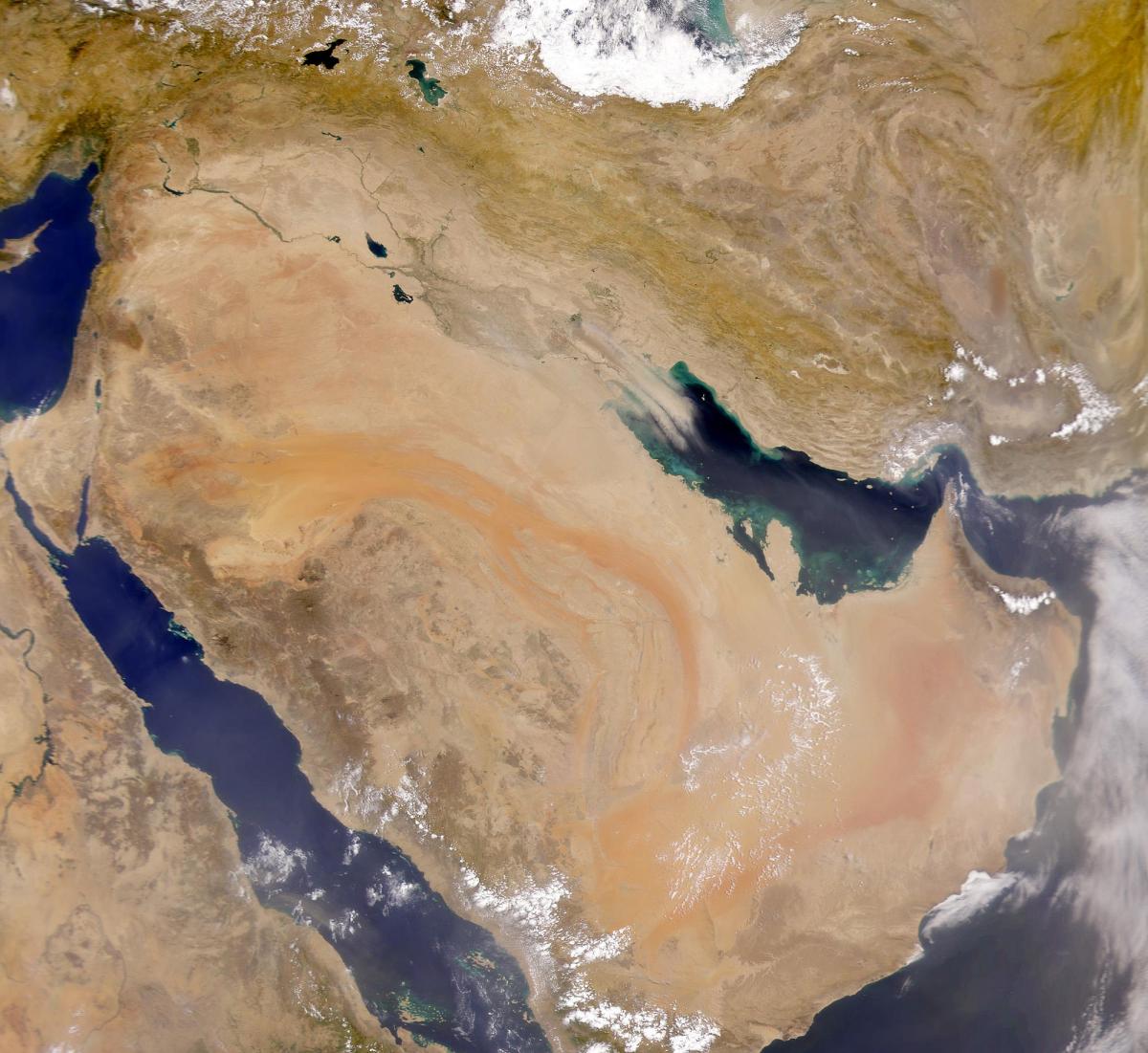 Karte Saūda Arābija satelītu