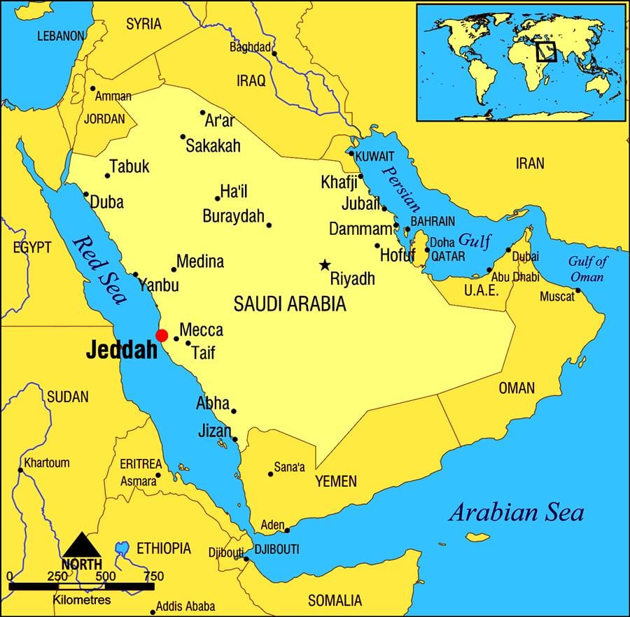 jeddah KSA karte