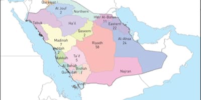 Karte al ahsa Saūda Arābija