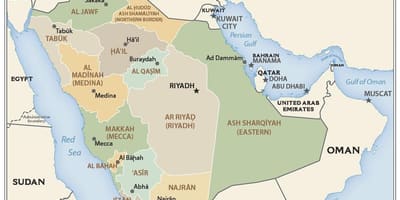 Qassim Saūda Arābija karte