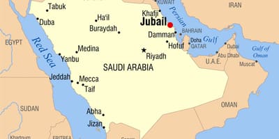 Jubail KSA karte
