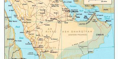 Saūda Arābija karte hd