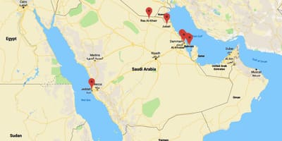 Kartes Saūda Arābijas al khobar