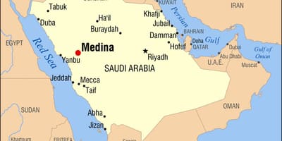 Karte medina, Saūda Arābija