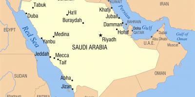 Rijādā KSA karte